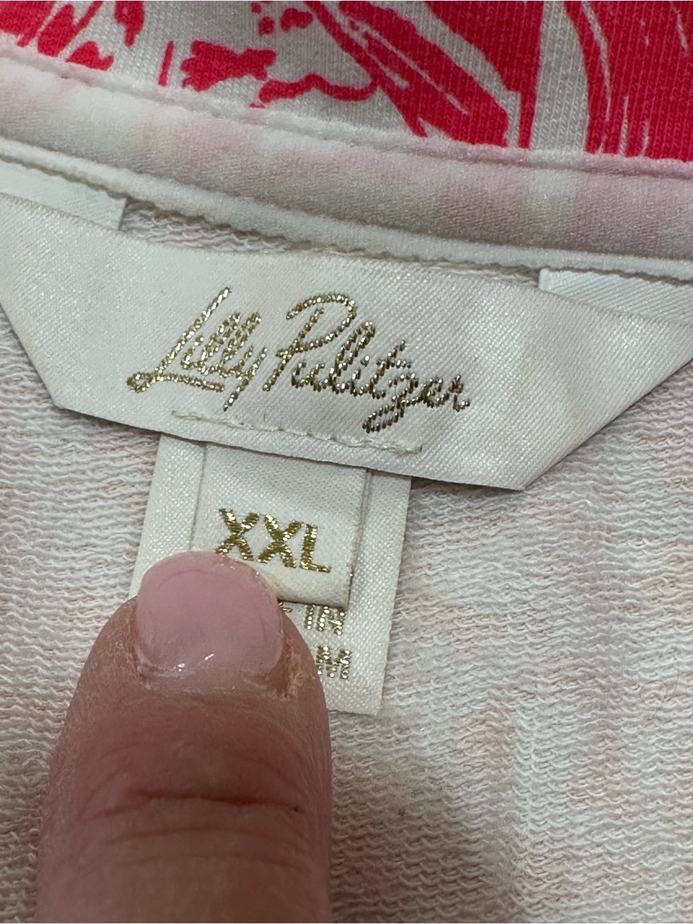 Lilly Pulitzer UPF 50+ Skipper Popover mizner Red Seaside harbor sz xxl - Picture 6 of 8